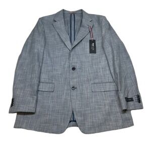 Tommy‎ Hilfiger Gene Sport Coat Mens 44L 44 Denim Blue TH Flex Modern Fit NEW